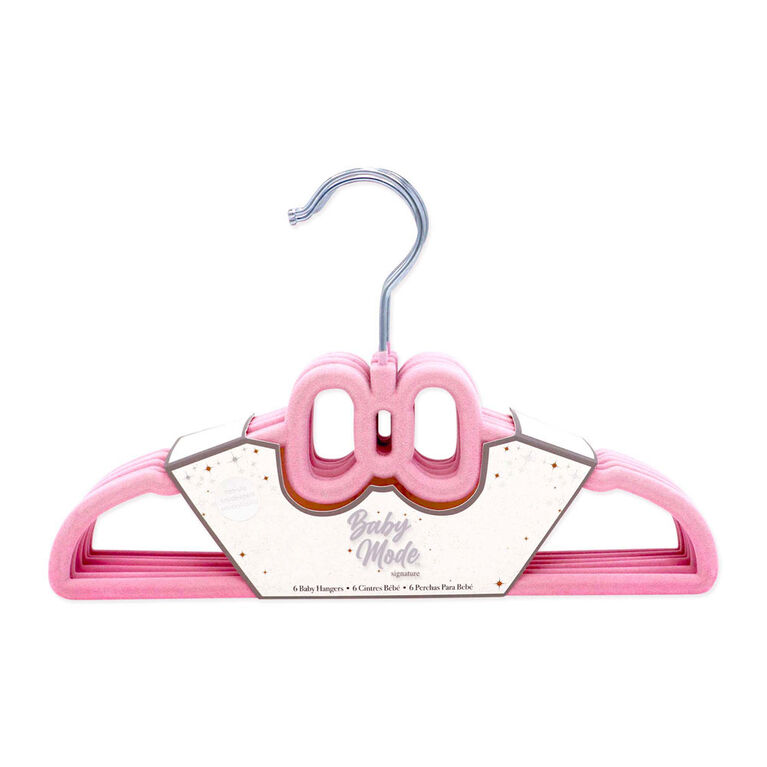 Baby Mode Signature Grey Bear Hanger: Set of 6