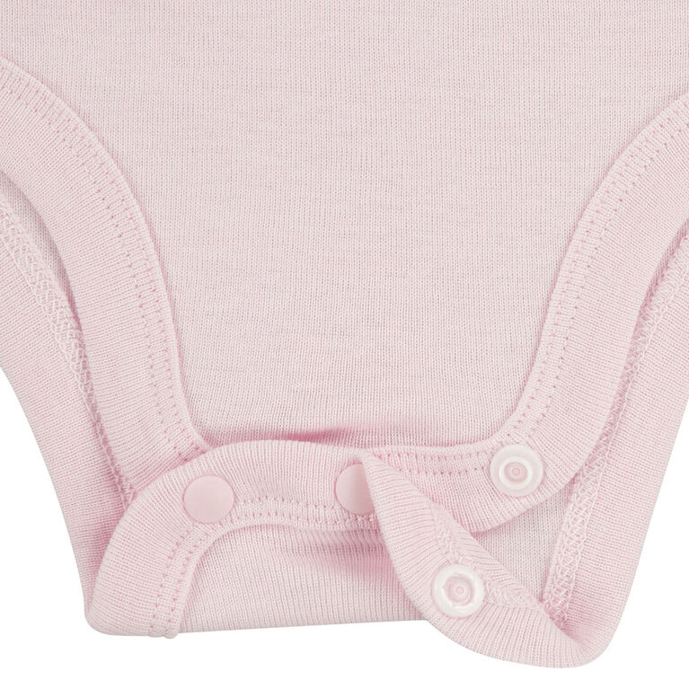 Nike 3 Pack Long Sleeve Bodysuit - Pink Foam