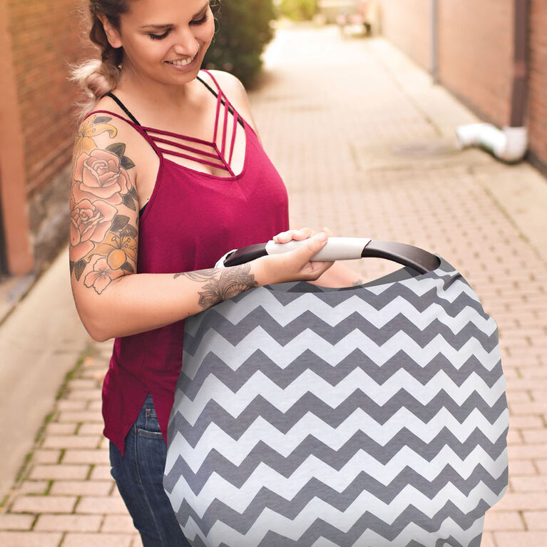 Itzy Ritzy Mom Boss 4in1 MultiUse Nursing Cover, Car Seat Cover