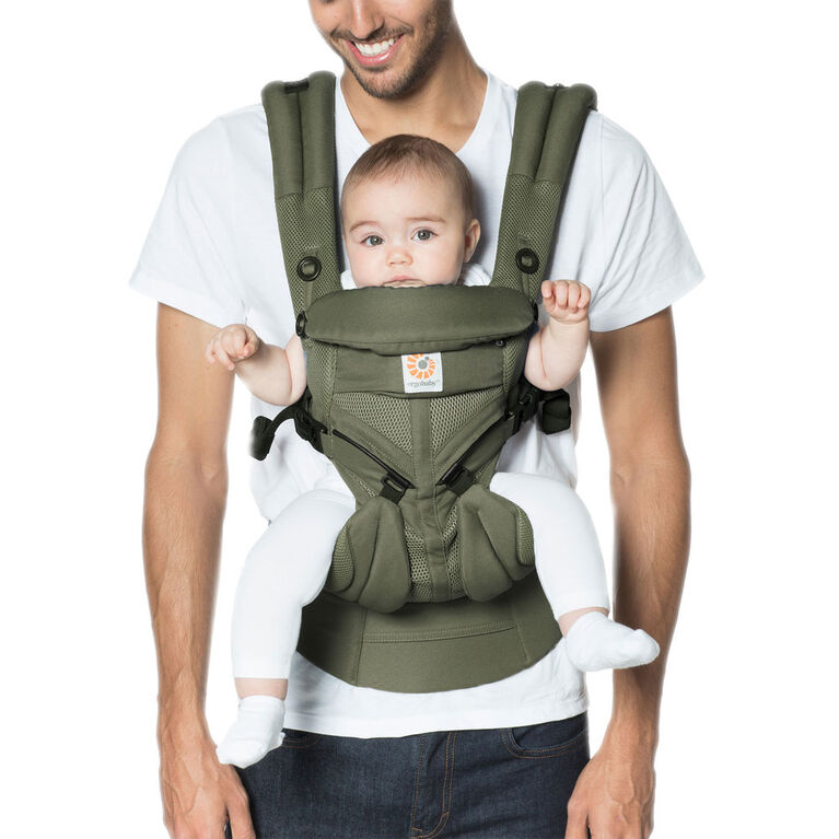 Ergobaby Omni 360 Cool Air Mesh All-in-One Ergonomic Baby Carrier - Khaki Green