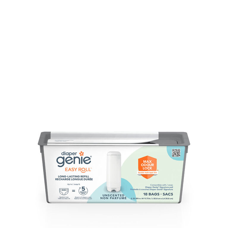 Recharge Diaper Genie Easy Roll pour la poubelle à couches Diaper Genie Signature