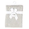 Baby Mode Signature gris c&acirc;ble classique couverture en tricot