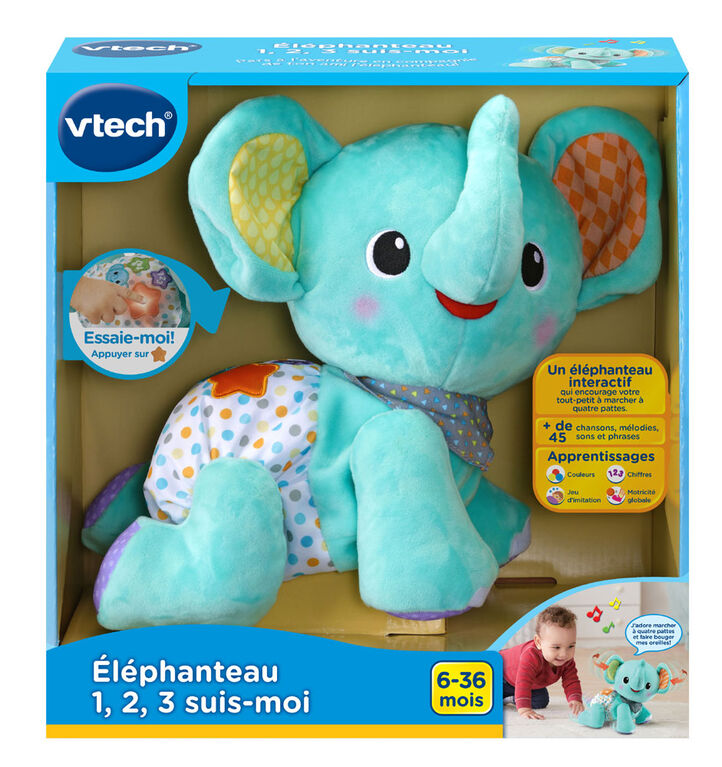 VTech Éléphanteau 1, 2, 3, suis-moi - Édition française
