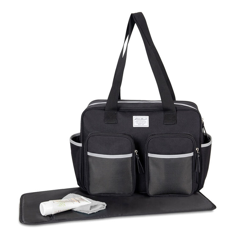 Eddie Bauer Gotham Duffle Diaper Bag - Black