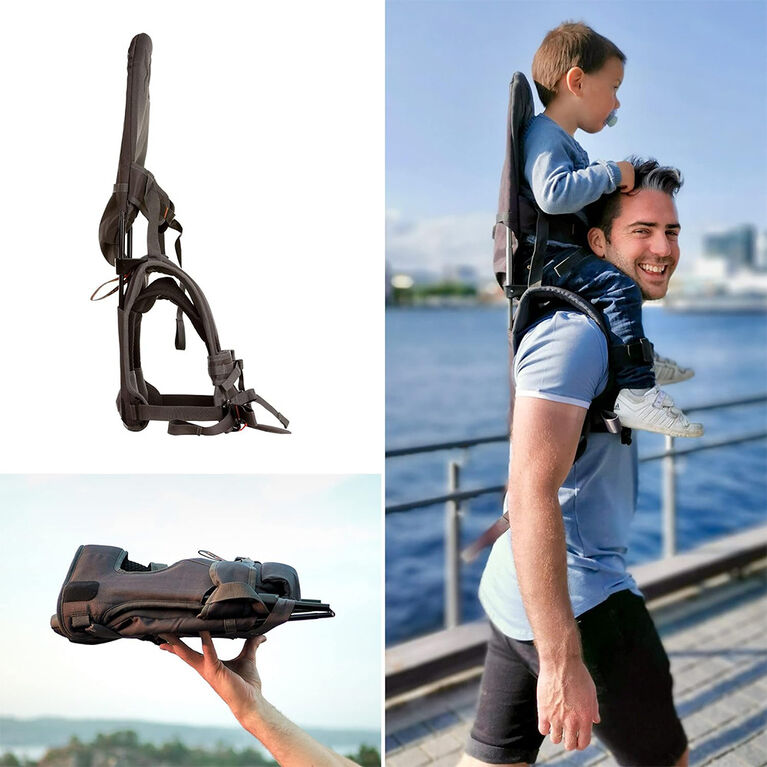 Porte-bébé et enfant pour épaule MiniMeis, Noir- Gris