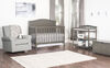 Forever Eclectic by Child Craft Wilmington Arch Top 4-in-1 Convertible Crib, Dapper Gray