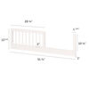 Balka Toddler Toddler Rail for Baby Crib Pure White