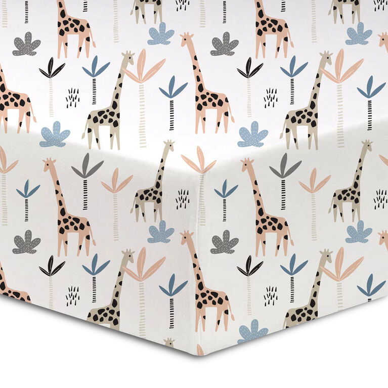 Koala Baby - 1 Pk Percale Sheet Giraffes