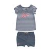 Levis Short Set - Navy Heather Pink, 12 Months