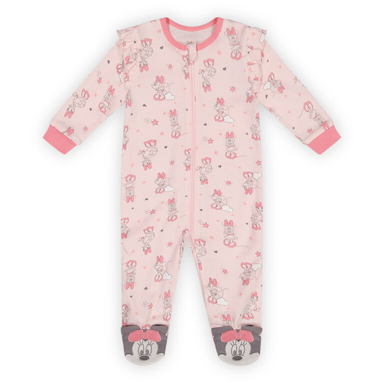 Minnie Mouse Sleeper Pink 0/3M