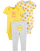 Carter's 3-Piece Sunshine Little Character Set - Yellow, 12 Months