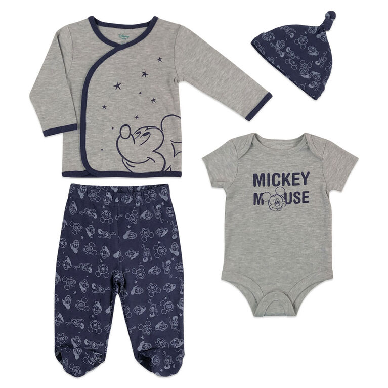Disney S Mickey Mouse 4pc Take Me Home Set Blue Newborn