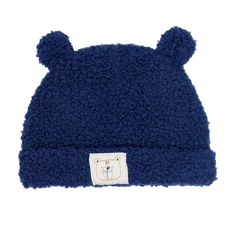 Baby Mode 3 Piece Sherpa Jumper Set: Navy Bear Baby Mode 3 Piece Sherpa Jumper Set: Navy Bear