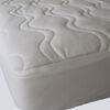 Forty Winks - Organic Cotton velour Quilted Waterproof, breathable crib mattress cover - Cream