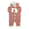 Rock a Bye Baby Combinaison en tricot véritable avec doublure en sherpa : rose, 0-3 mois
