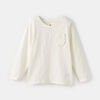 simple long sleeve pocket tee, size 18 Months - White