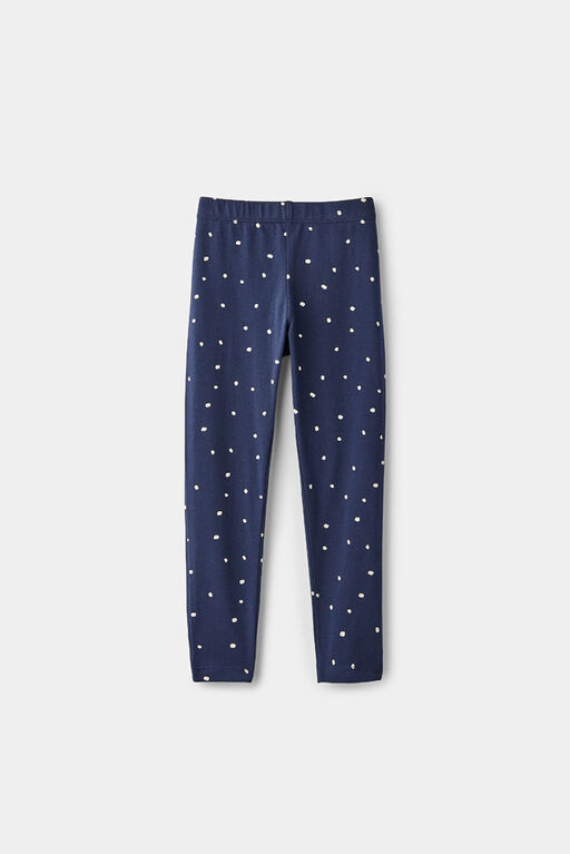 RISE Little Earthling Core Legging Navy Dots