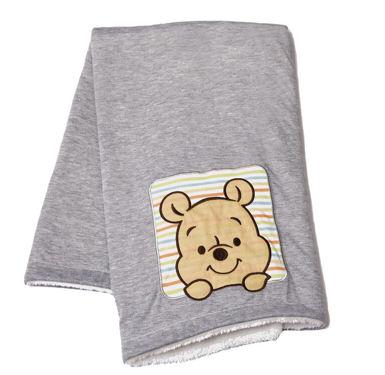Disney Baby Couverture de tricot jersey pour bébé- Winnie The Pooh