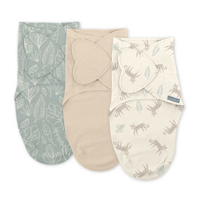Monogram Collection - Nes Libres 3PK P/M 0-3M de SwaddleMe By Ingenuity
