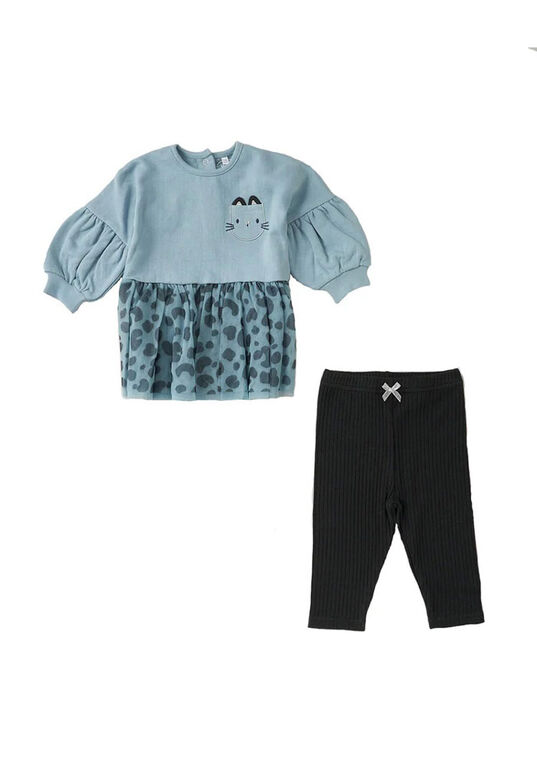 Lily & Jack Ensemble de leggings tutu 2 pièces Léopard