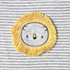 Lot de quatre maillots biologiques Onesies à manches courtes pour nouveau-né garçon – Petit Lion 6-9 mois