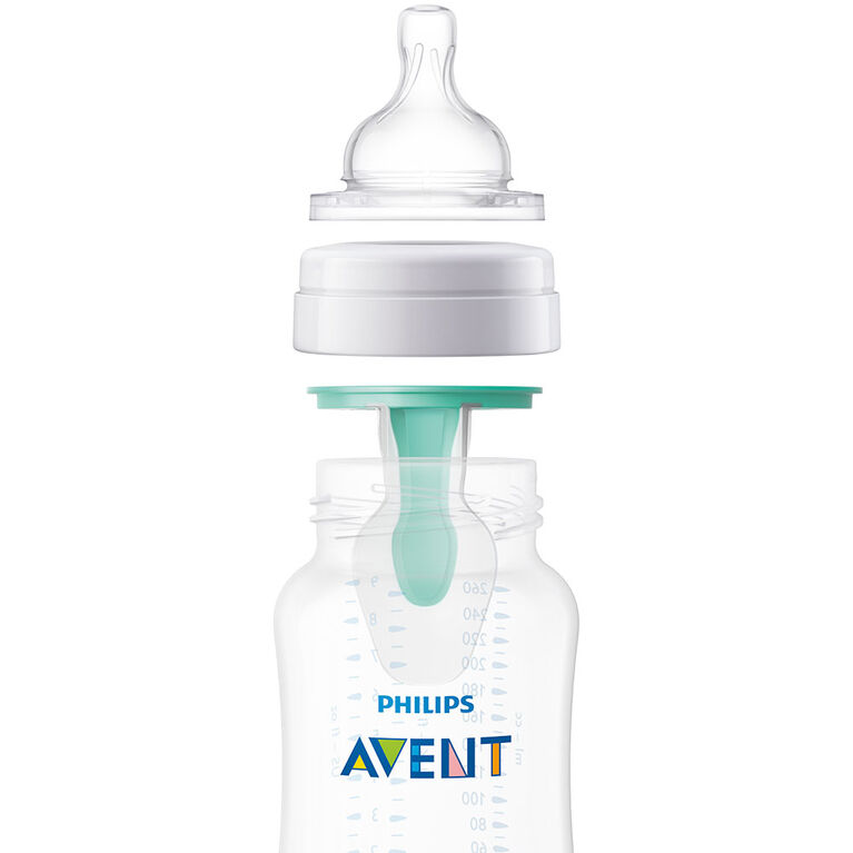 Philips Avent Biberon anti-colique à ventilation AirFree 4oz, 3 biberons.