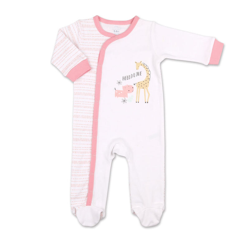 Dormeuse Koala Baby, Giraffe & Coral Stripes, 6-9 Mois