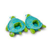 Chaussons NightBuddies Tortue Verte en Peluche Yeux Lumineux
