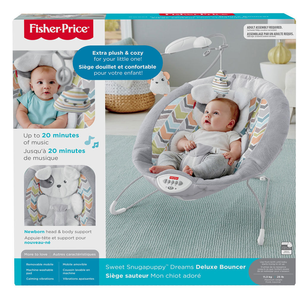 fisher price snuggle puppy bouncer