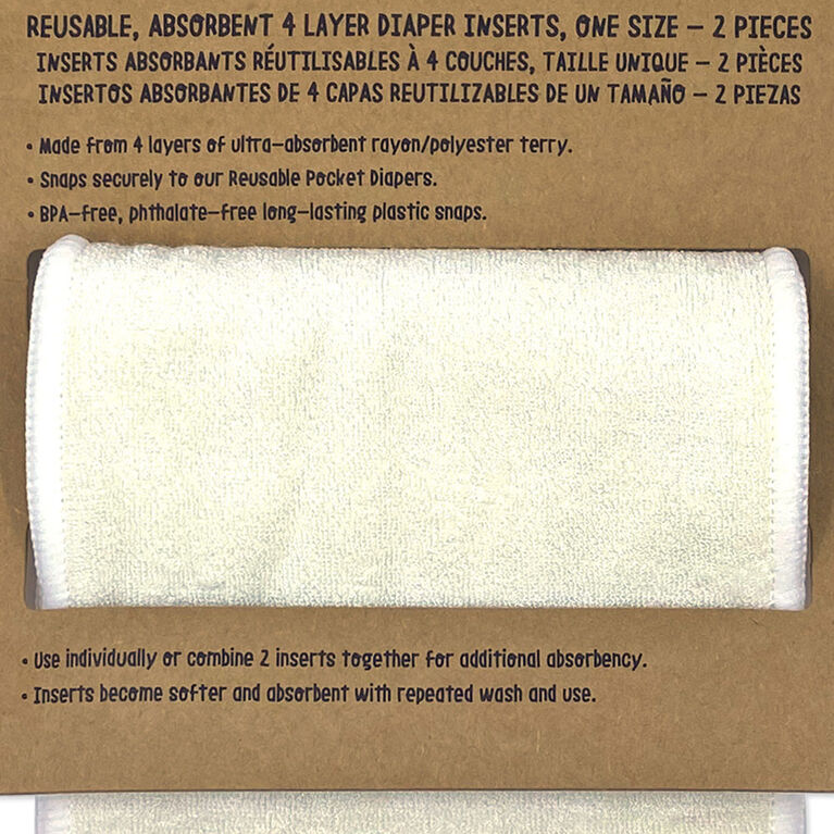 Zoocchini - Cloth Diaper Inserts - 2 Pack