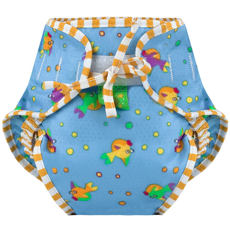 Kushies Swim Diaper, Medium - Goldfish Print