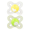 MAM Paquet de 2 suces en silicone Start - 0+ mois - vert.