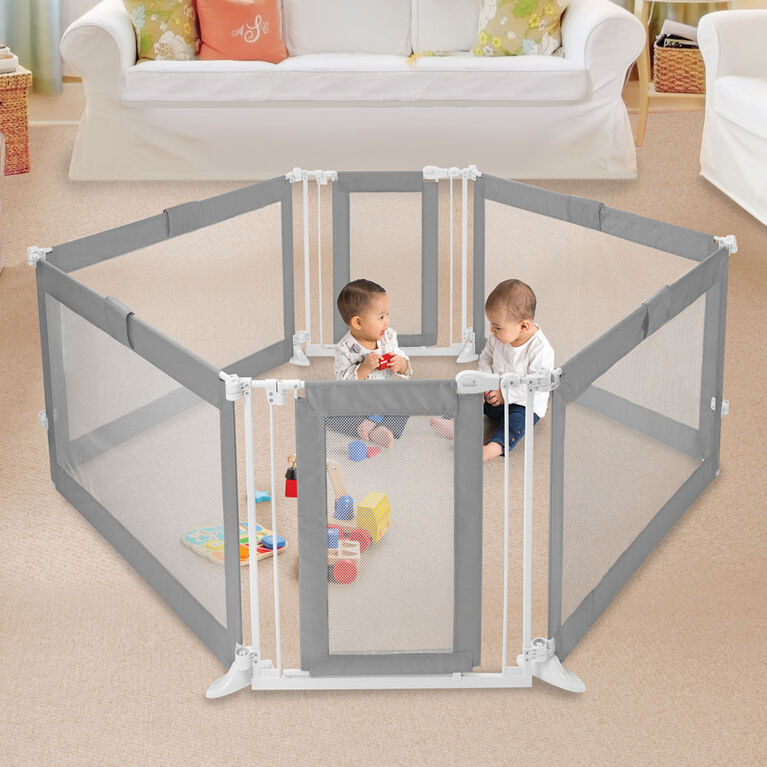 Barrière adaptable de Summer Infant - Grise.