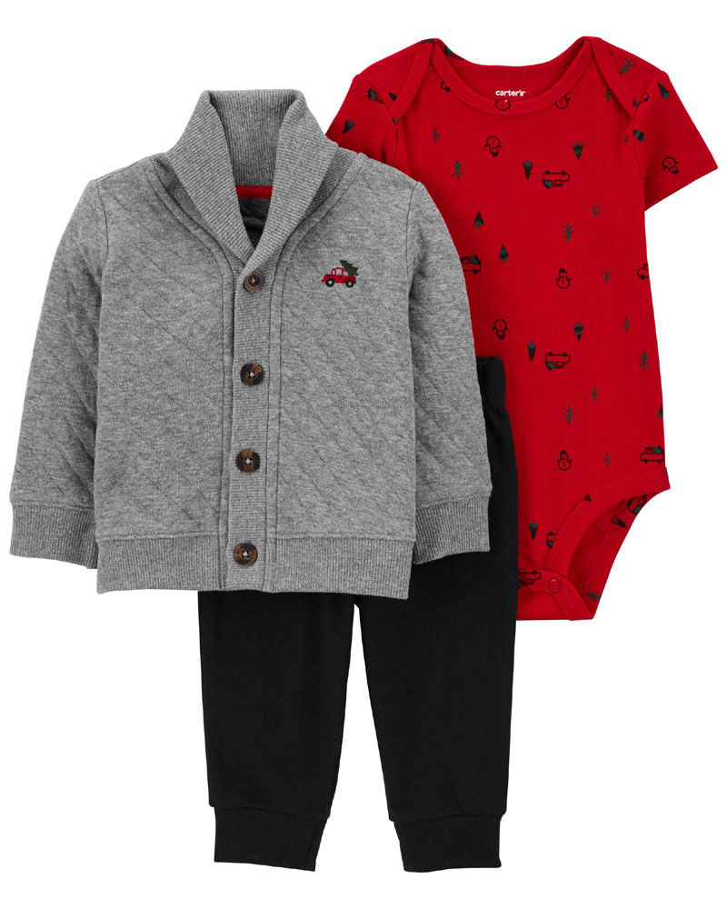 Carters red top cardigan