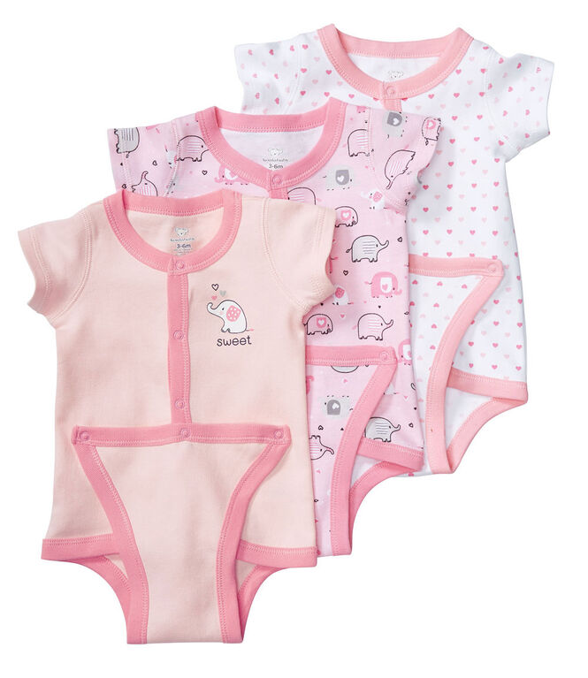 Koala Baby 3-Pack Diaper Shirt, Months Pink