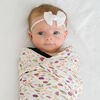 Red Rovr-Organic Cotton Muslin Swaddle Blanket - Mauve Meadow