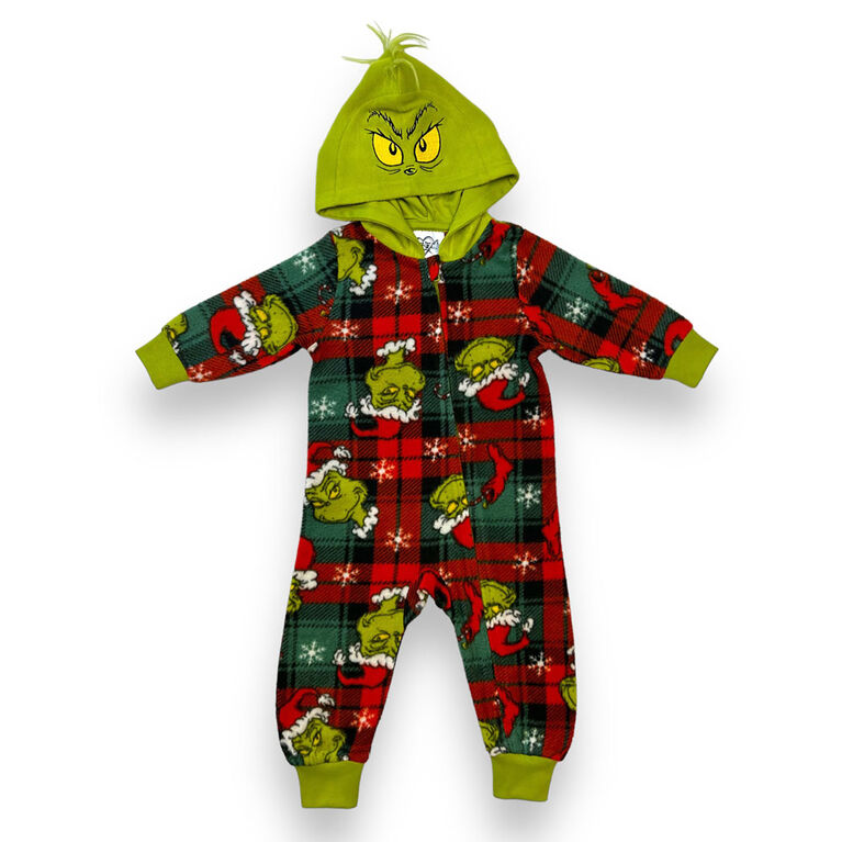 Grinch Infant Hooded Onesie - Green - 18-24M