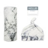 Lulujo - Hello World Blanket Set - Marble