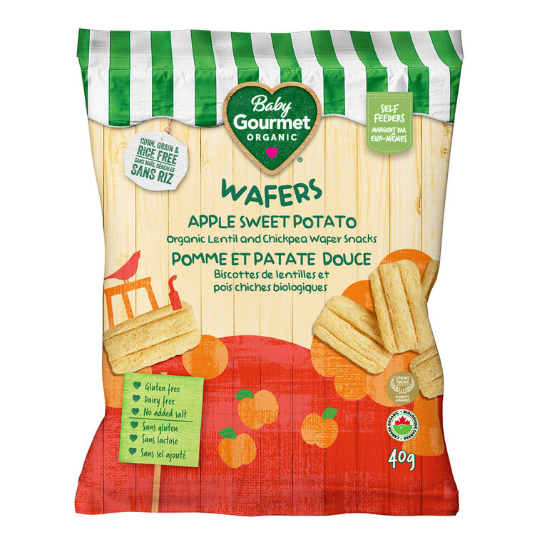 Baby Gourmet Organic Wafers Apple Sweet Potato Babies R Us Canada