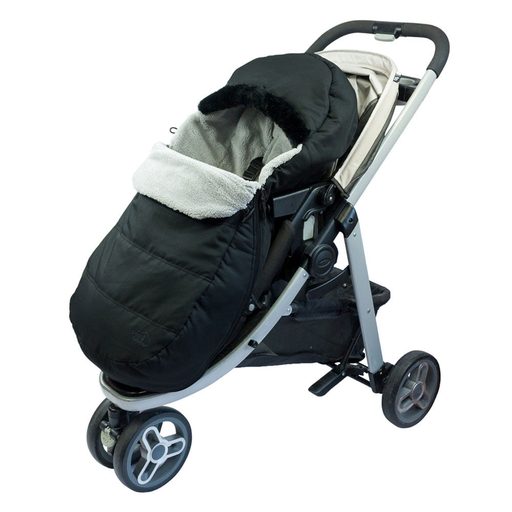 Housse traineau poussette Petit Coulou Noir