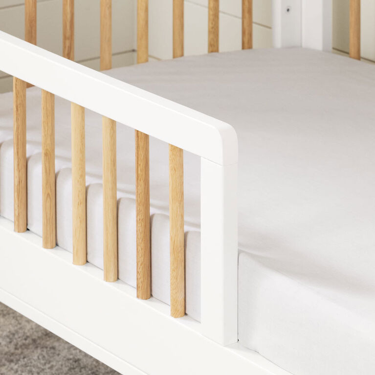South Shore, Toddler Rail for Baby Crib - White and Natural