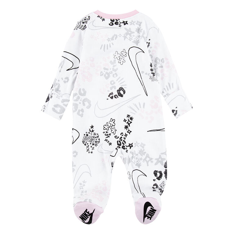 Nike Doodle Dream All Over Print Coverall - White - Size NB