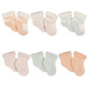 Gerber Childrenswear - 6 Pack Terry Bootie Socks - Wildflower - 0-3M