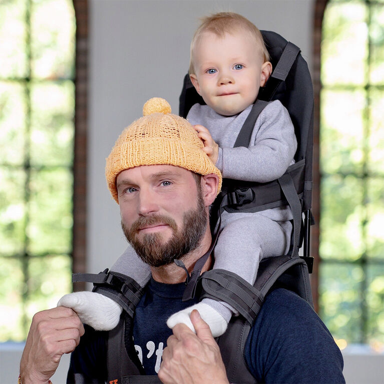 Porte-bébé et enfant pour épaule MiniMeis, Noir- Gris