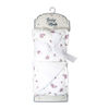 Baby Mode Signature Couverture en mousseline pelucheuse : motif floral mauve