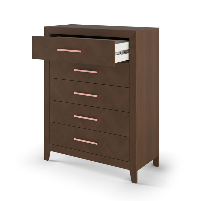 Child Craft Kieran 5 Drawer Chest, Toasted Chestnut