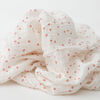 Red Rover - Cotton Muslin Swaddle Single - Cherry Petals - R Exclusive