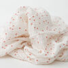 Swaddle Coton Mousseline Simple Red Rover - Cherry Petals - Notre exclusivité