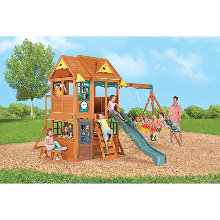 KidKraft Meadowbrook Wooden Swing Set Toys R Us Canada
