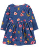 Carter's Butterfly Jersey Dress Blue